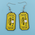 Tickets to the Show Earrings