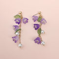 Purple Lily Earring