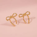 Knotted Bow Earring