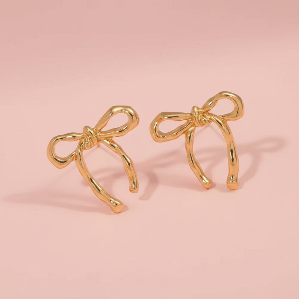 Knotted Bow Earring