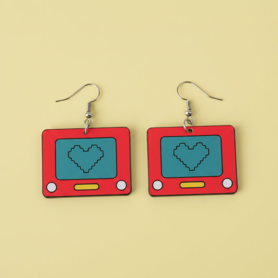Heart Sketch Earring