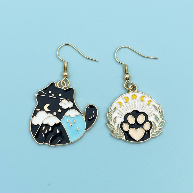 Celestial Kitty Earring