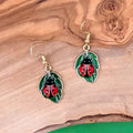 Ladybug Leaf Earring