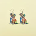 Colorful Dog Earrings