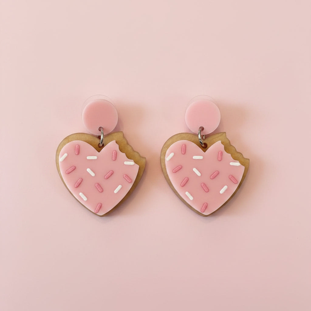 Heart Cookie Earring