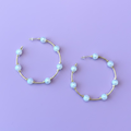 Pearl Bead Hoop Earring