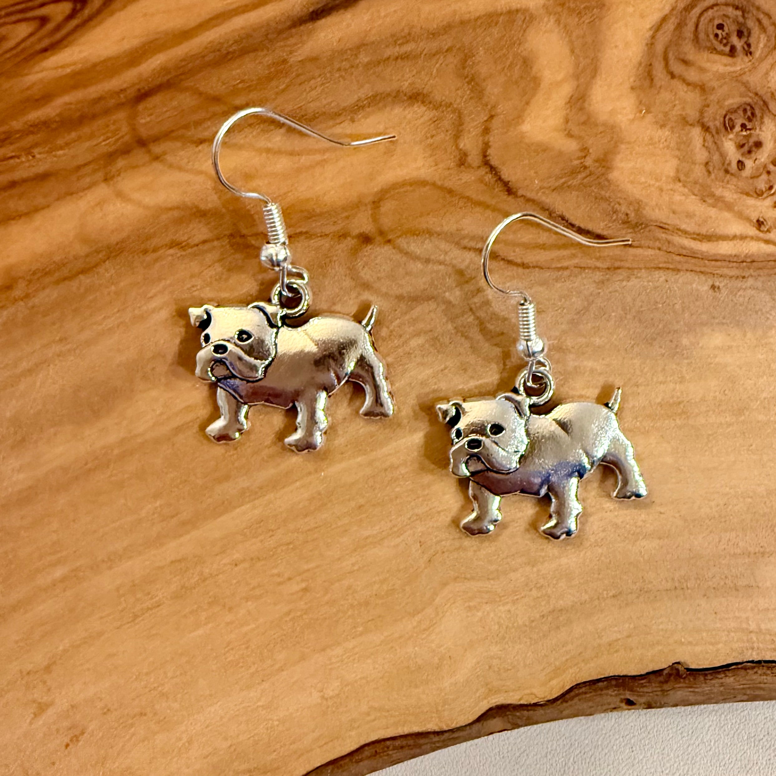 Bulldog Earrings