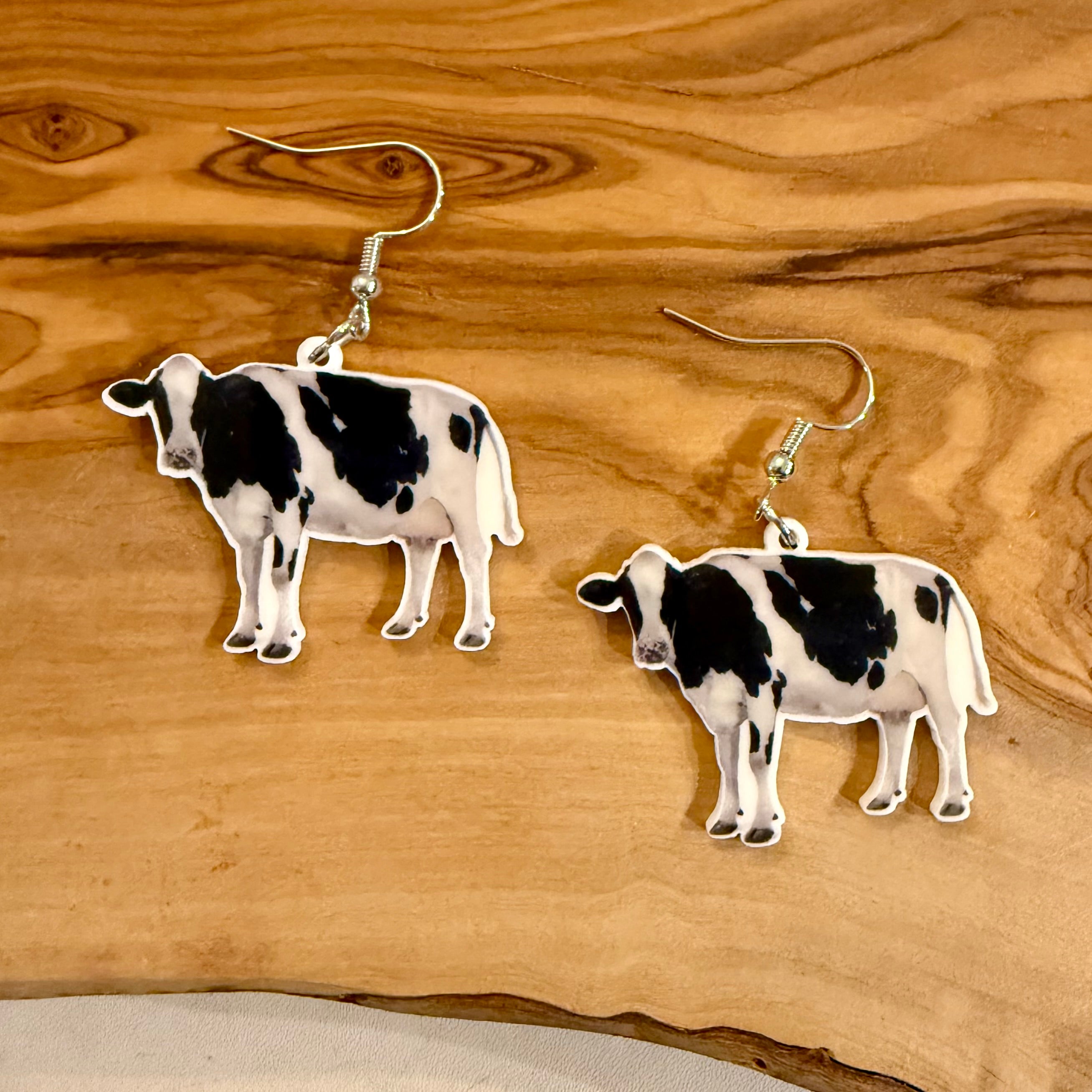 Spotted Cow Earrings
