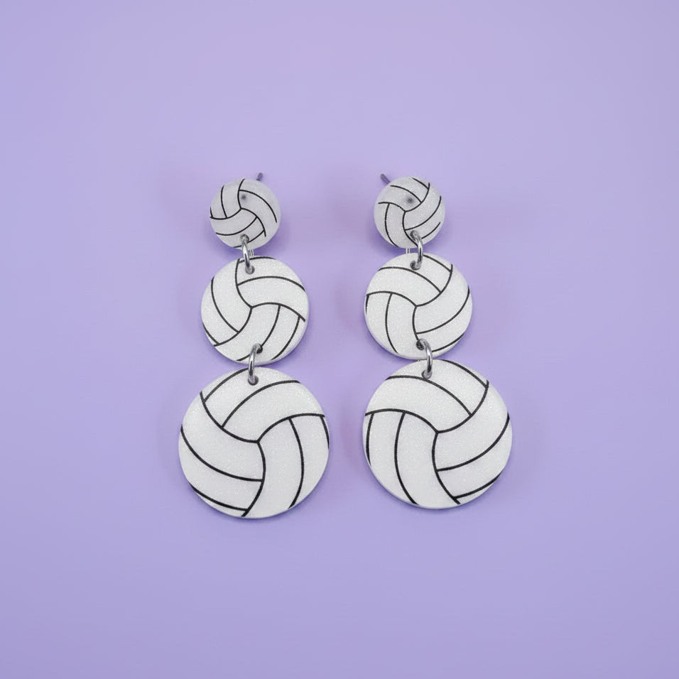 Volleyball Dangle Earring