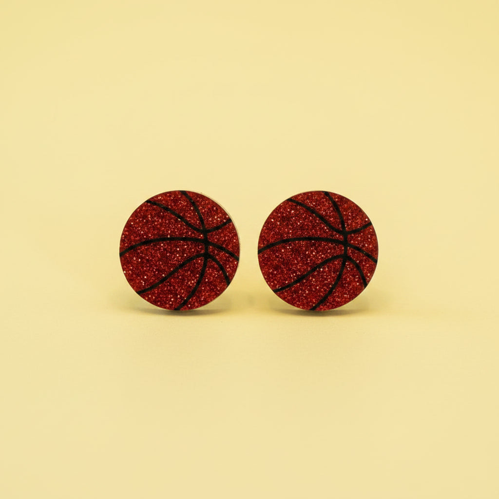 Basketball Stud Earring
