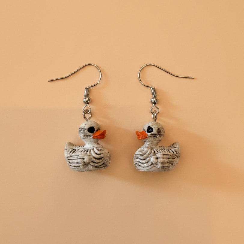 Skeleton Ducky Earring