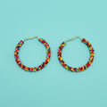 Colorful Beaded Hoop