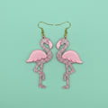 Glitter Flamingo Earring
