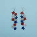 Red, White and Blue Star Dangle