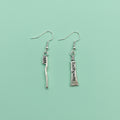 Tooth Brush and Paste Earrings