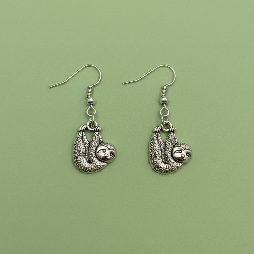 Swinging Sloth Earring