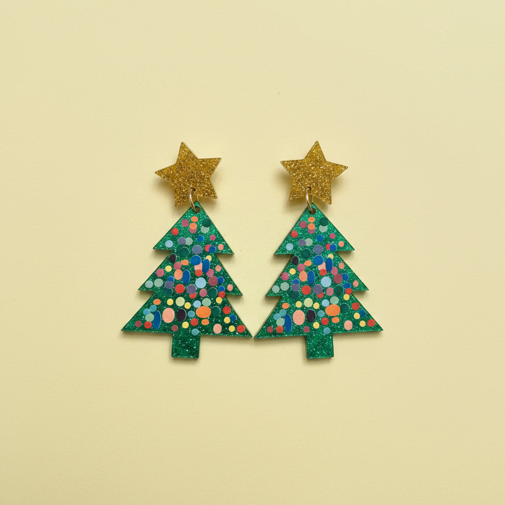 Star Tree Earring