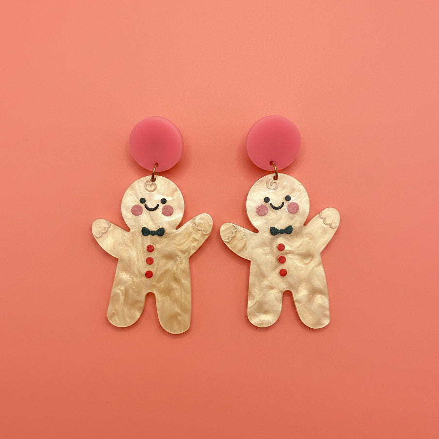 Happy Gingerbread Earring