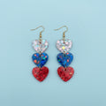 Colorful Hearts Earring