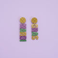 Mardi Gras Earrings