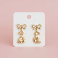 Bow Bunny Dangle Earring