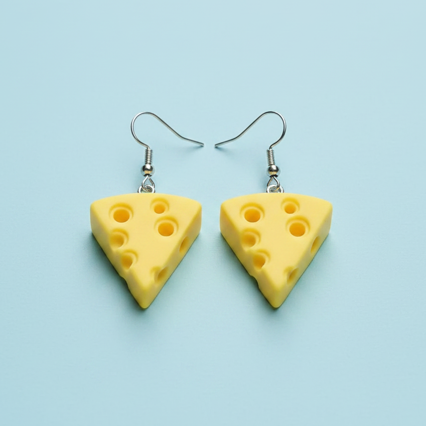 Cheese Earrings