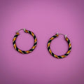 Orange and Black Hoops