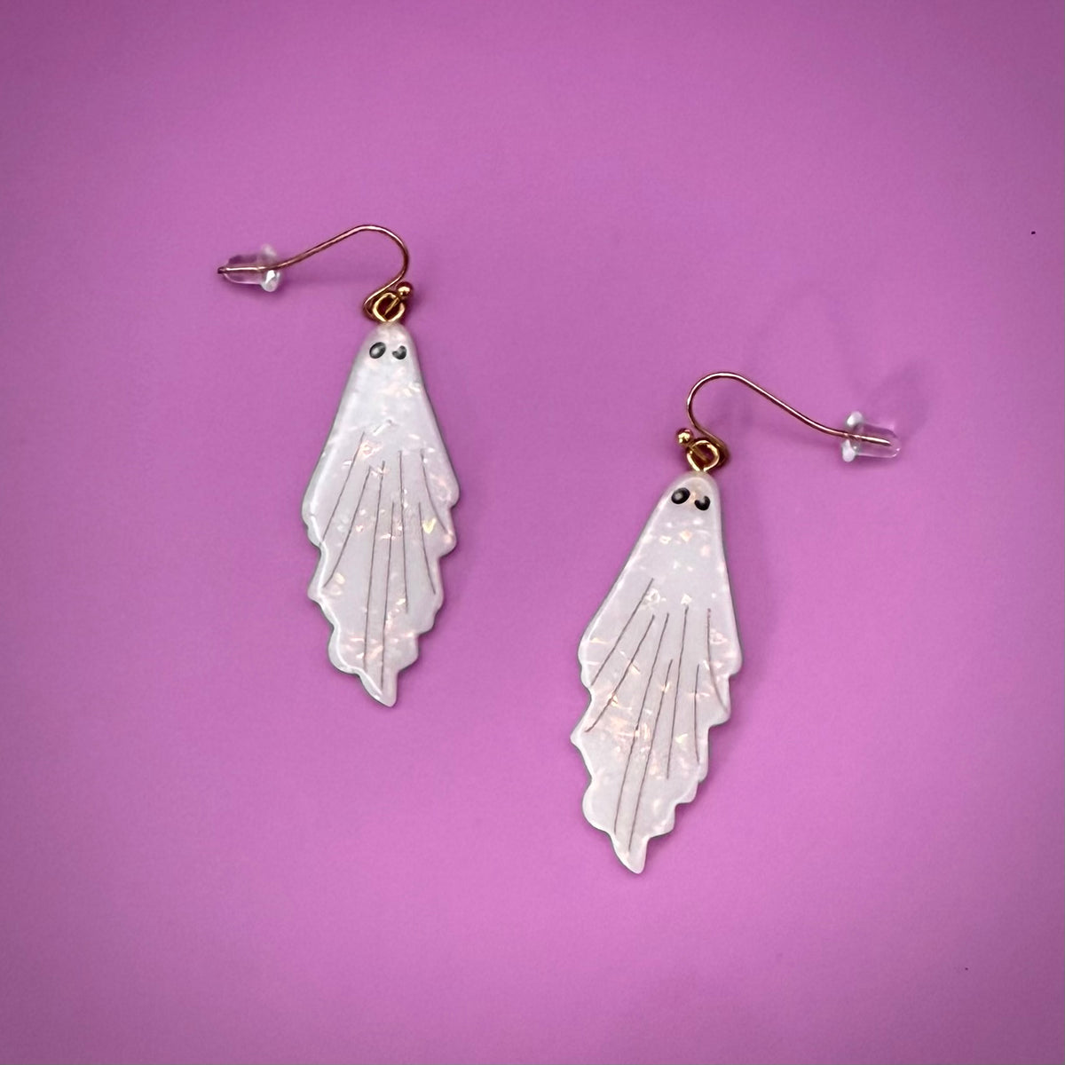 Sparkly Ghost Earrings