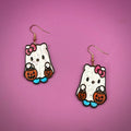 Trick or Treat Kitty Earring
