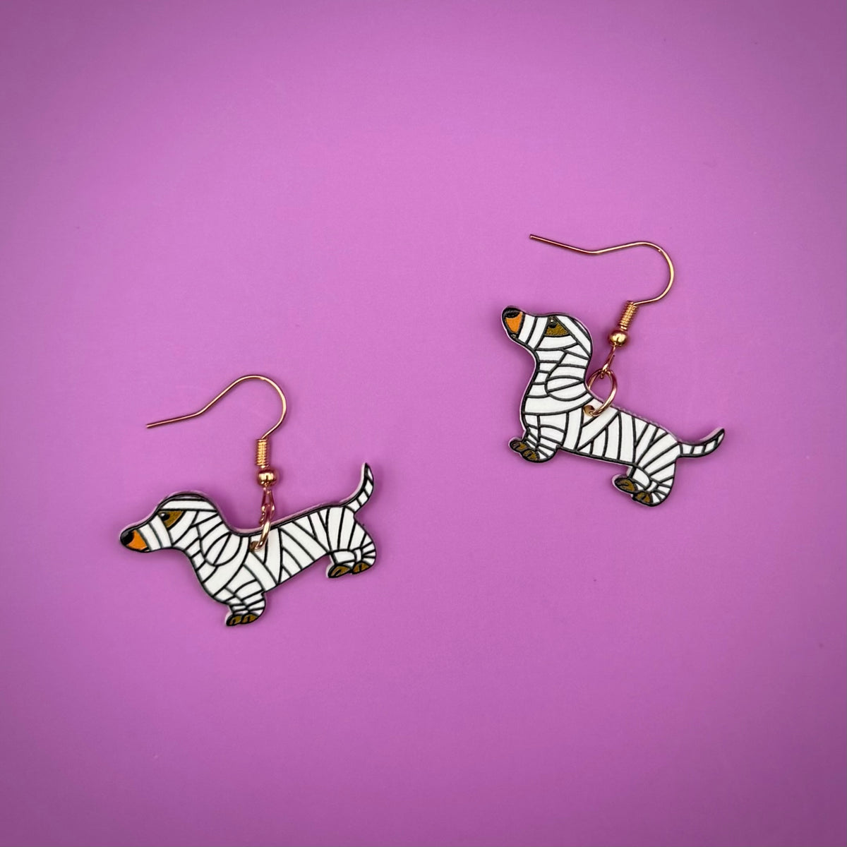 Mummy Pup Earrings