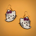 Ghost Kitty Earring