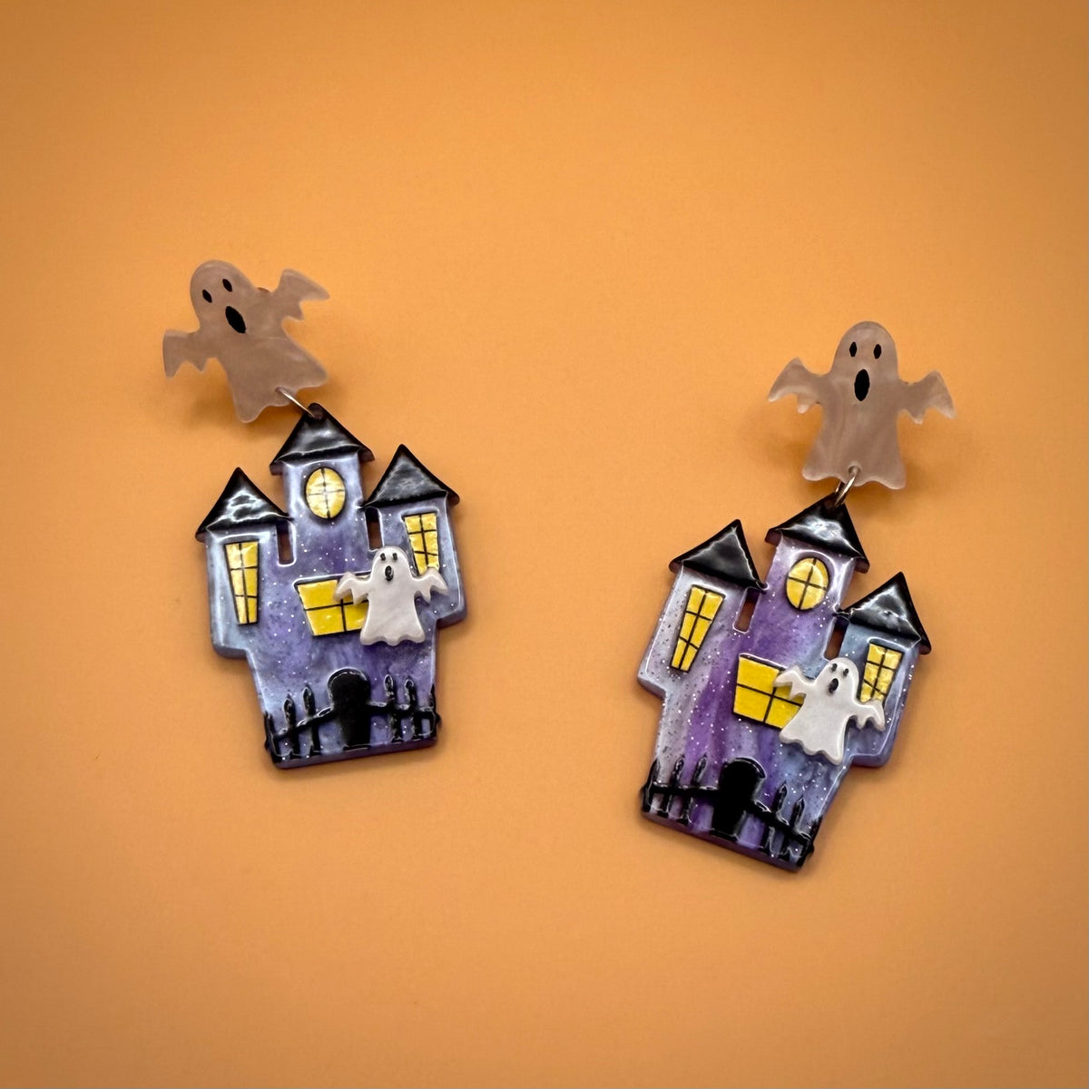 Ghost House Earring