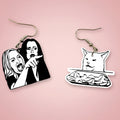 Meme Cat Earrings