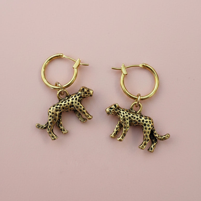 Wild Cat Earrings
