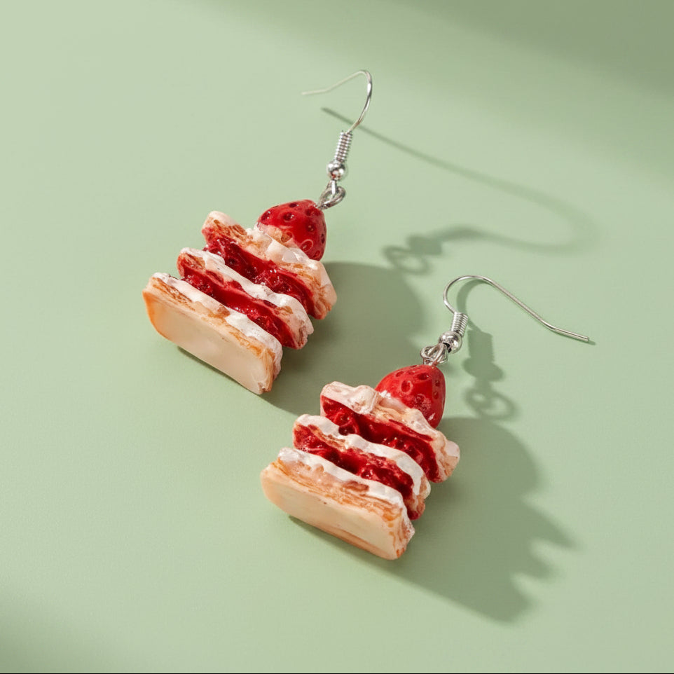 Strawberry Cake Earring