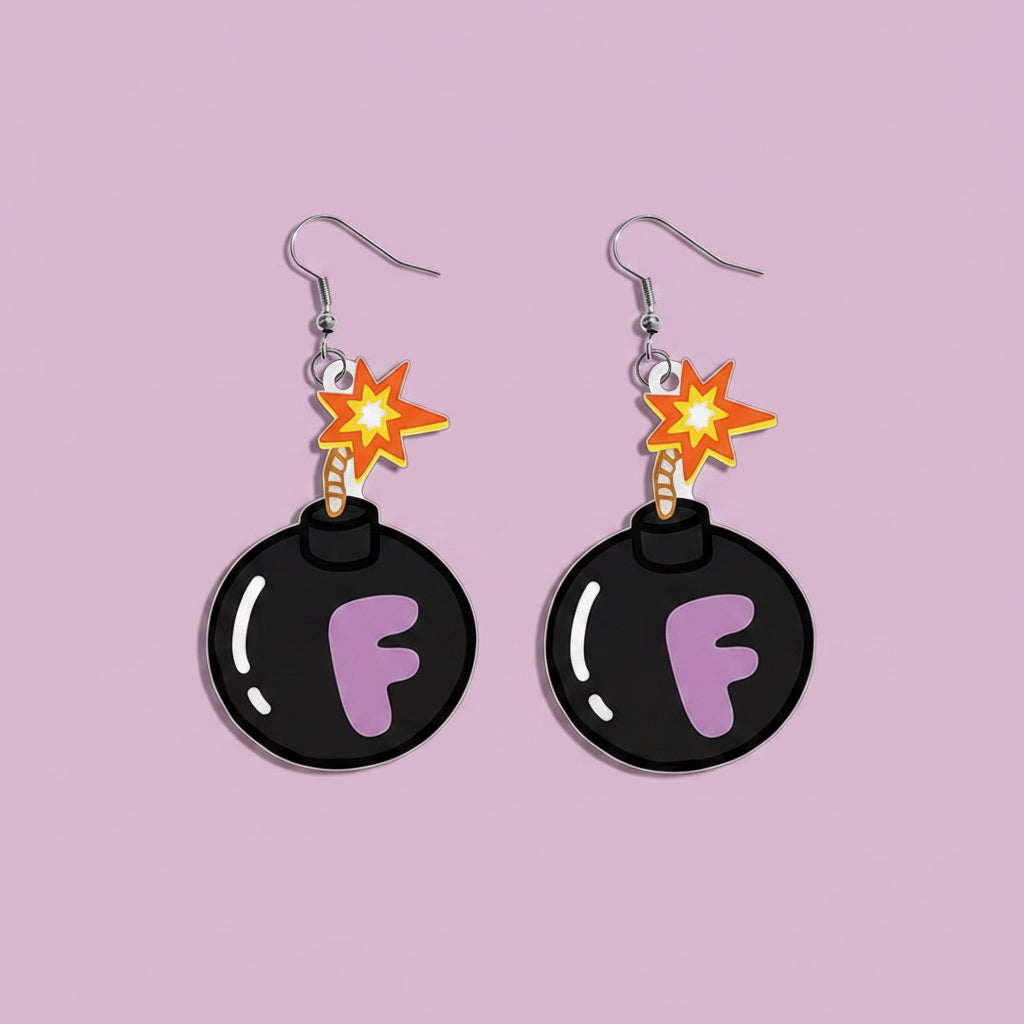 F Bomb Earrings