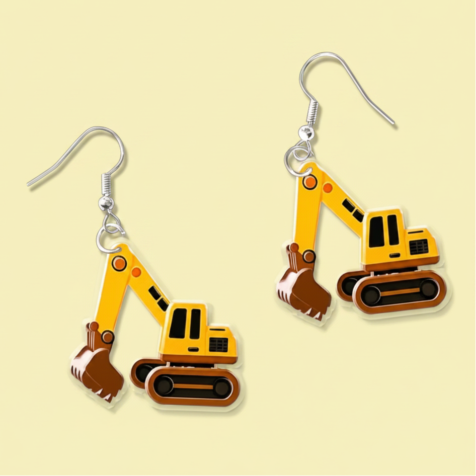 Excavator Earring