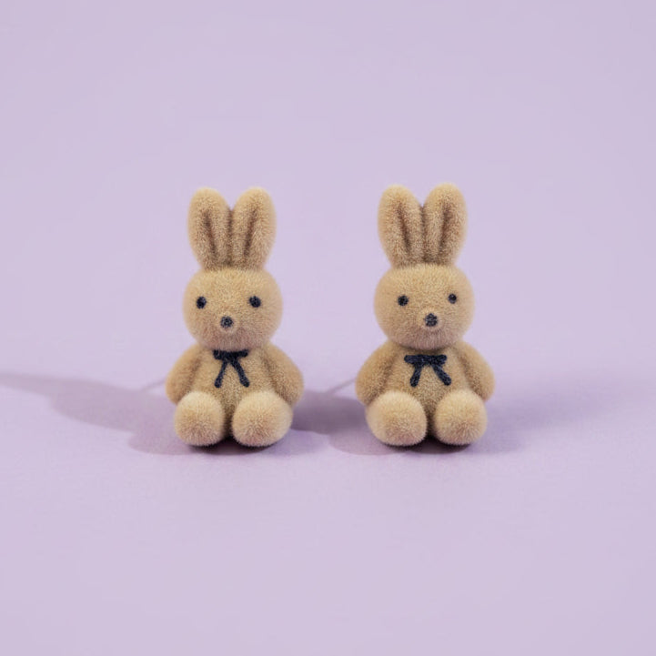 Fuzzy Bunny Earring