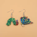 Caterpillar Butterfly Earrings
