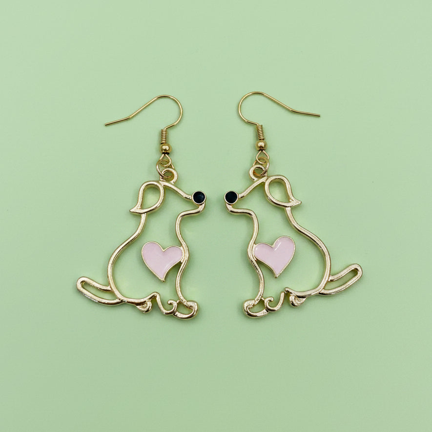 Pup Outline Earring