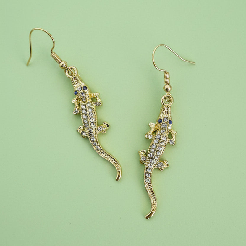 Sparkly Gator Earring