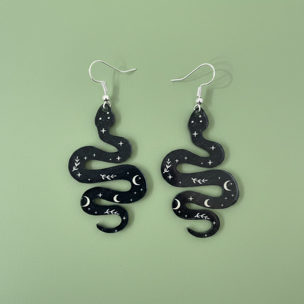 Celestial Snake Earring
