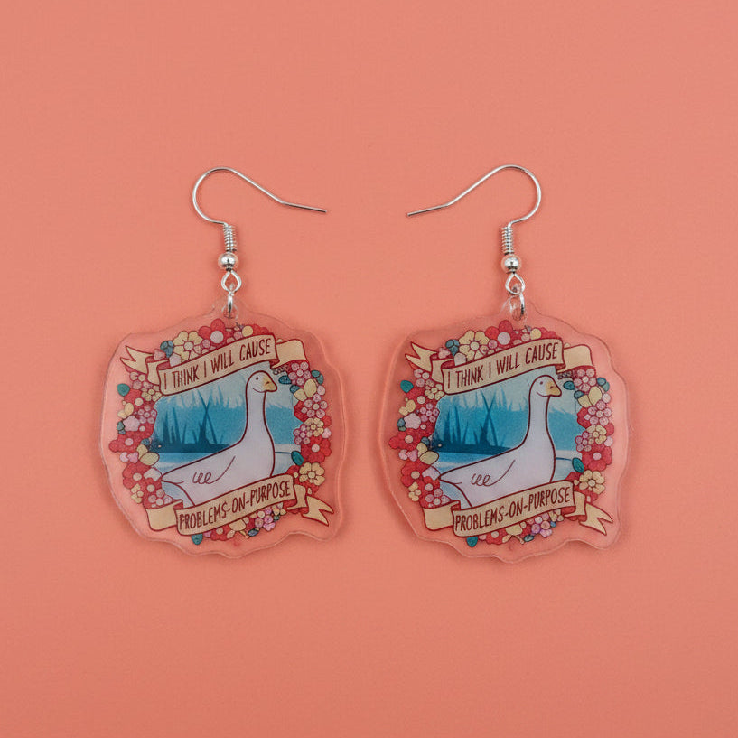Cause Problems on Purpose Earrings