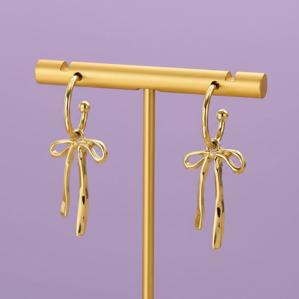 Dangling Bow Earring