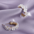Floral Hoop Earring