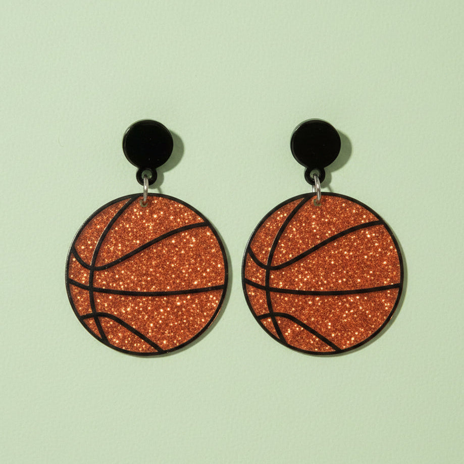 Shimmer Basketball Earring