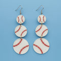 Baseball Dangle Earrings