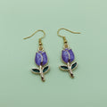 Purple Tulip Earring