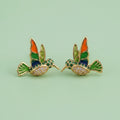 Hummingbird Sparkle Stud Earring