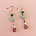 Beaded Butterfly Dangle Earring